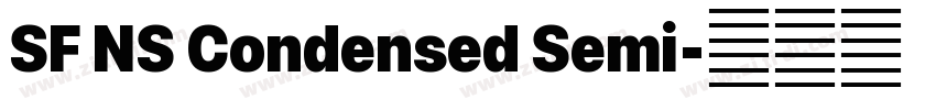 SF NS Condensed Semi字体转换 SF NS Condensed Semi字体转换